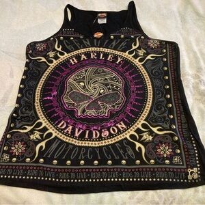 Woman’s Black Harley Davidson Tank Top SZ 1X-NWT